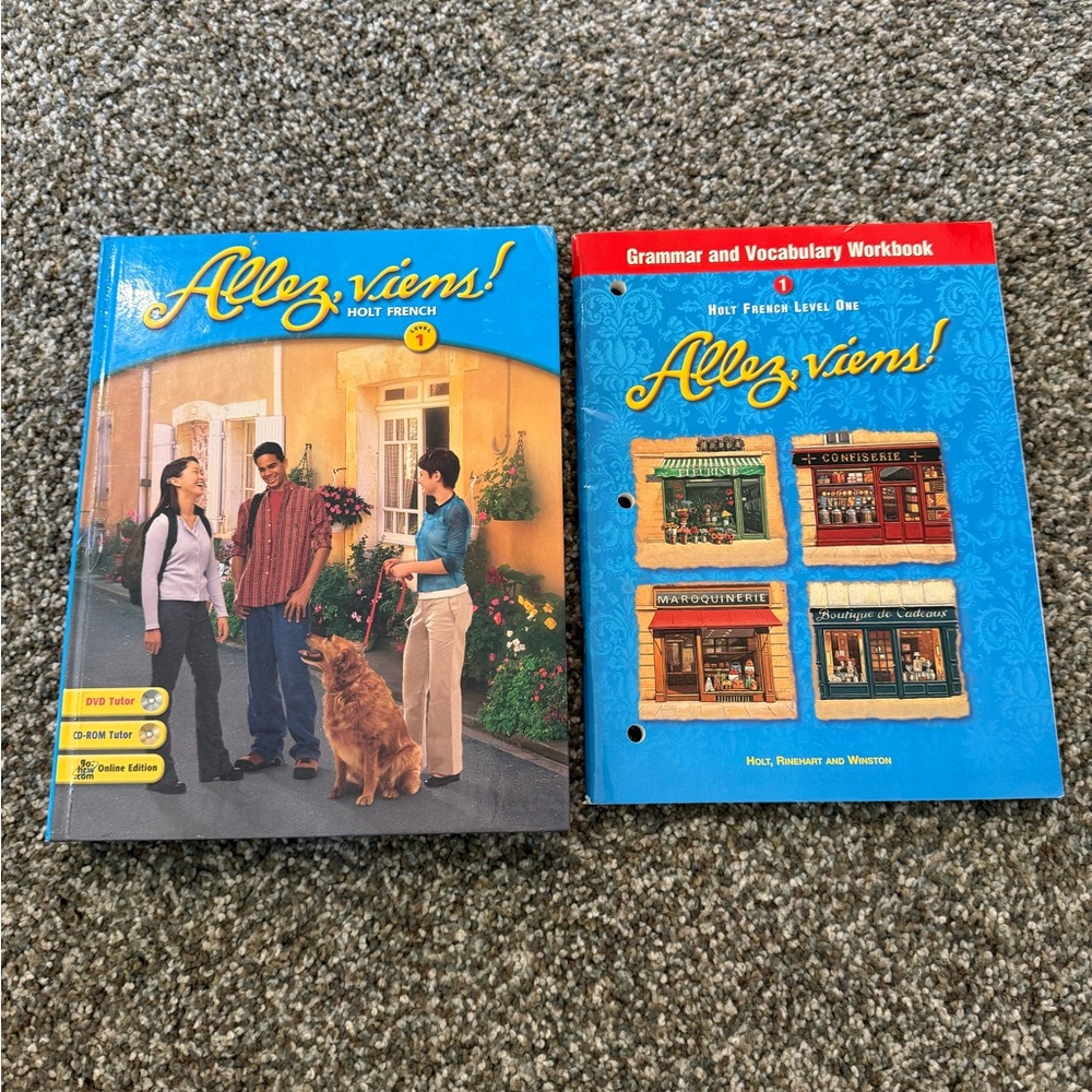 🇫🇷 Alex Viens! Holt French Level 1 book & workbook. 🇫🇷 Learn French Language